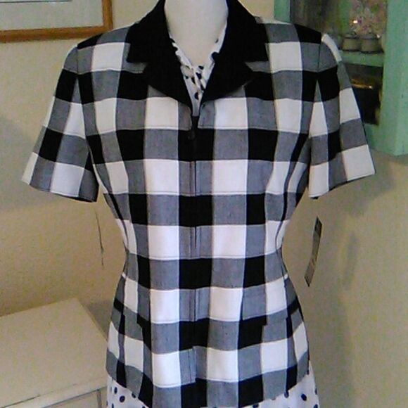 NWT Kasper for A.S.L.  Zippered Jacket - Picture 1 of 12